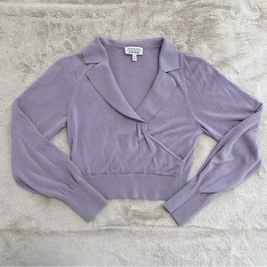 Los Angeles Atelier Top Collared Lavender Size XS